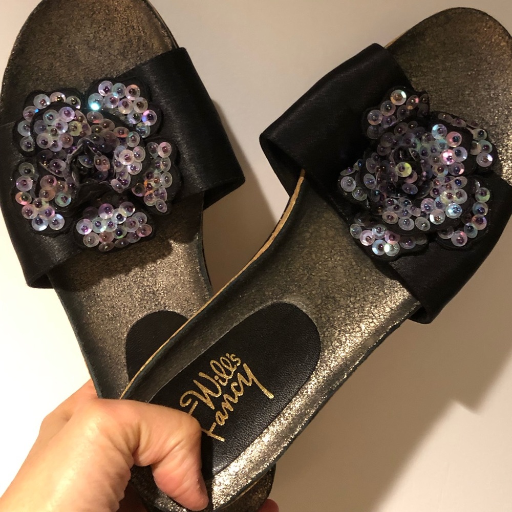 WILL'S FANCY Women's Size 6.5 Sequin Black
